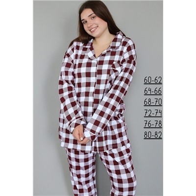 Пижама с брюками с рубашкой и штанами НАТАЛИ, 1209265