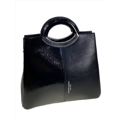 Женская сумка из искусственной кожи, цвет черный