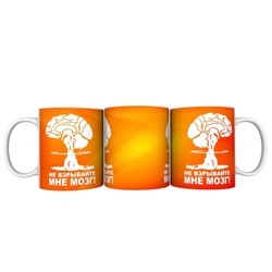 Кружка прикол "Не взрывайте мне мозг !", 330мл