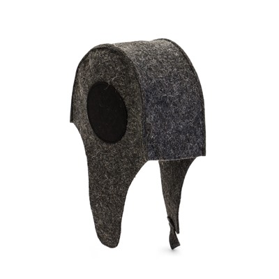 Шапка для бани и сауны «Танкист», полиэфир 70%, шерсть 30%