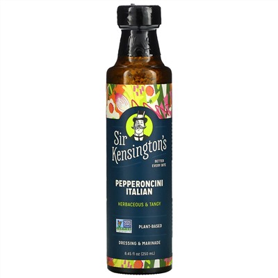 Sir Kensington's, Vinaigrette, итальянский пеперончино, 250 мл (8,45 жидк. унции)