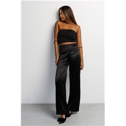 Лонгслив сетка с топом 366BLK (Черный)