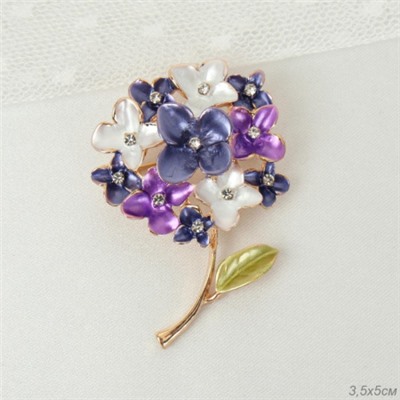 Брошь Сирень / 1250/уп 12/
