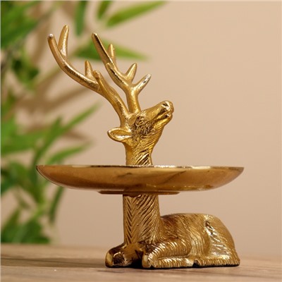 Блюдо для закусок «Олень», 20×14×19 см, алюминий