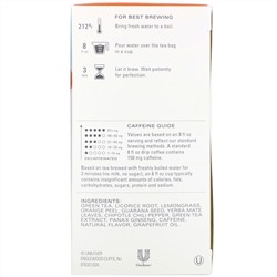 Tazo Teas, Energize, Green Tea, 20 Tea Bags, 1.69 oz (48 g)