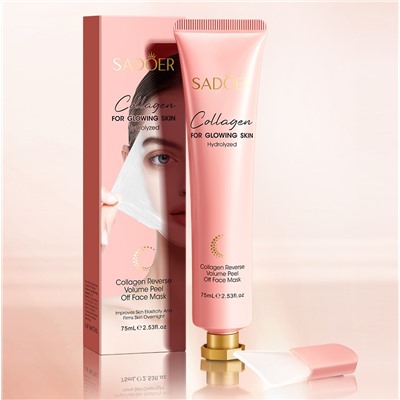 Маска-пленка с гидролизованным коллагеном для сияния кожи Sadoer, 75 мл.