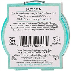 Badger Company, Органический детский бальзам, ромашка и календула, 56 г (2 унции)