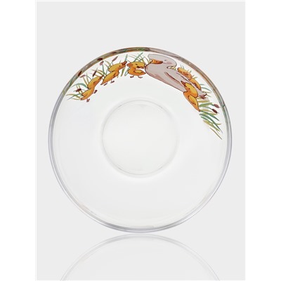 Набор детской посуды «Утята», 3 предмета: кружка, салатник, тарелка, стекло, прозрачный