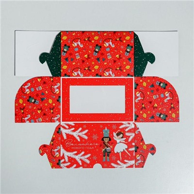 Коробка для капкейков «Новый год: Щелкунчик» 10×16×10 см