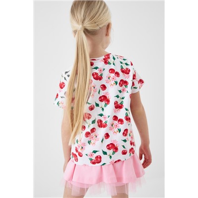 Фуфайка трикотажная для девочек (футболка), 2 шт в комплекте PLAYTODAY, 1242814