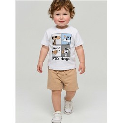 Комплект детский трикотажный для мальчиков: джемпер (футболка), шорты