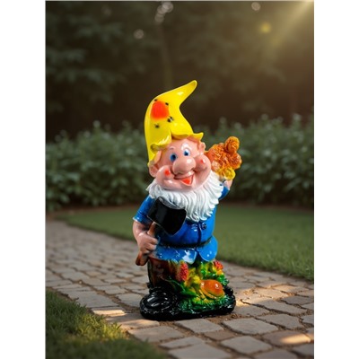 Садовая фигура из гипса «Гном-дровосек», 31×10×14 см