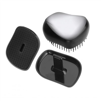 Nail Art Расчёска компактная металлик, серебристый 12763