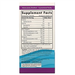 Nordic Naturals, Омега-комплекс, лимон, 1000 мг, 120 желатиновых капсул