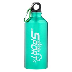 Бутылка для воды «Мастер К», 650 мл, 21×7 см, корпус из алюминия, зеленая