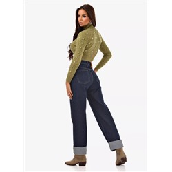 Женские джинсы прямые с подворотом CRACPOT