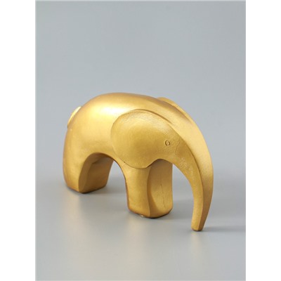 УЦЕНКА Фигурка полистоун «Золотой слоник», 3.5×13×7.5 см