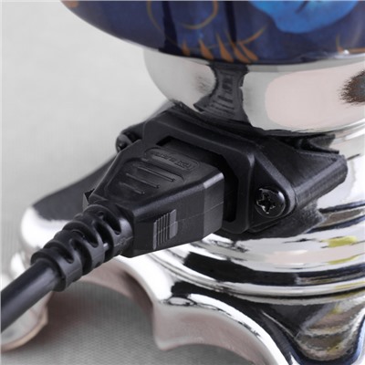 Набор посуды «Жостово на синем», 3 предмета: самовар 3 л, заварочный чайник 0.7 л, поднос