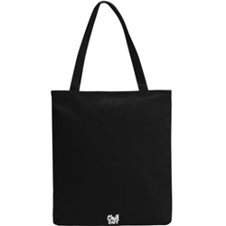 Сумка-шоппер на молнии "АБСОЛЮТНОЕ РАССЛАБЛЕНИЕ" СМ-4556 холщовая ткань, черн, печать, подклада, внут.карм на молнии, 39х35 см Проф-Пресс