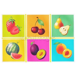 Кубики Фрукты-Ягоды 4шт