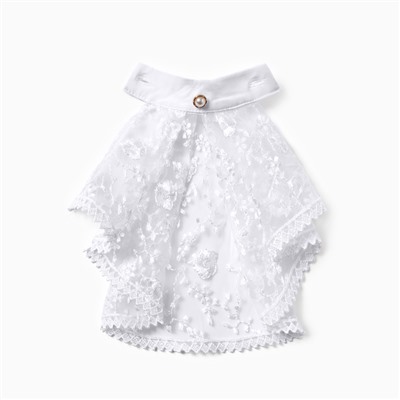 Блузка для девочек, цвет белый, рост 122 см