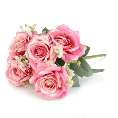 Цветок искусственный Букет роз 45 см / GT41-26 /уп 75/300/