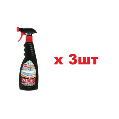 ЧС-180 Sanitol Универсальный для удаления известкового налета, мыльных разводов и ржавчины 500мл 3шт