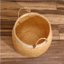 Корзина плетёная, из бамбука 40х40х40 см