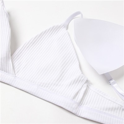 Комплект нижнего белья женский (топ, трусы) Collorista, белый, размер 44-46