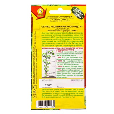 Набор семян Огурец пучковый, 10 сортов, «Мой выбор»