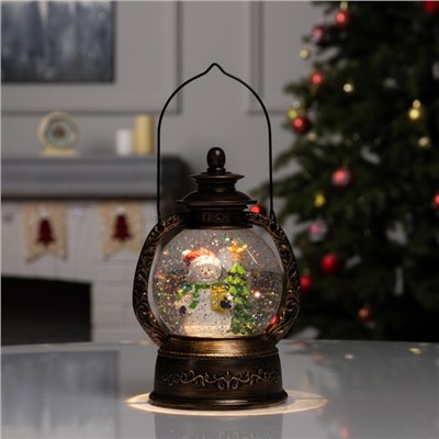 Фигура светодиодная «Снеговик» 20×14×11 см, батарейки ААx3 (не в комплекте), USB, свечение тёплое белое