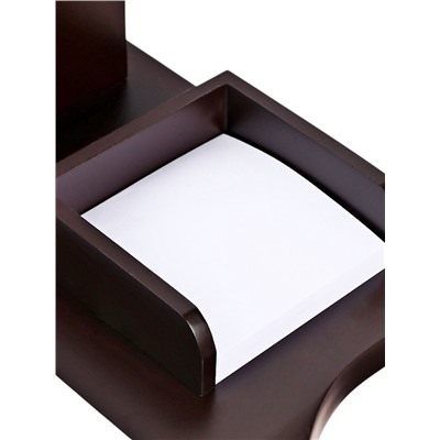 Набор настольный органайзер 34×24×18 см, 4 предметов, с часами