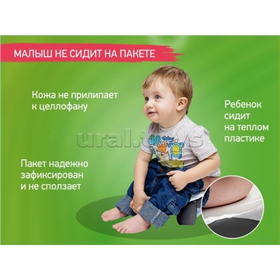 Горшок дорожный HandyPotty 3 в 1 графит и вкладка графит