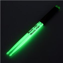 Барабанные палочки Music Life 5 А зеленые, светящиеся