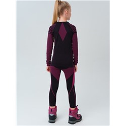 Термокомплект трикот. для девочек: фуфайка с длин. рук, брюки укороченные