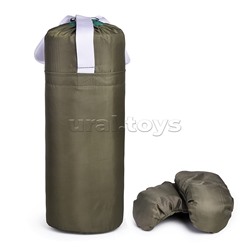 Набор детский игровой (перчатки, груша 50 см.) Оксфорд (хаки)