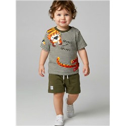 Комплект детский трикотажный для мальчиков: джемпер (футболка), шорты