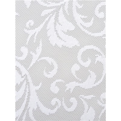 Тюль на кухню без шторной ленты 165×170 см, цвет белый, 100% полиэстер