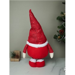 Новогоднее украшение Гном на телескопических ножках 45/60 см красный / SH026 /уп 48/