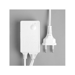 Гирлянда «Водопад» 2×6 м, IP44, УМС, белая нить, 1500 LED, свечение белое, 8 режимов, 220 В