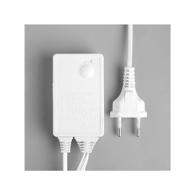 Гирлянда «Водопад» 2×6 м, IP44, УМС, белая нить, 1500 LED, свечение белое, 8 режимов, 220 В