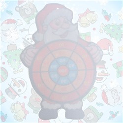 Дартс «Дед мороз», 3 шарика на липучках, крючок