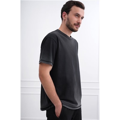 Мужская футболка оверсайз с эффектом градиент Happyfox