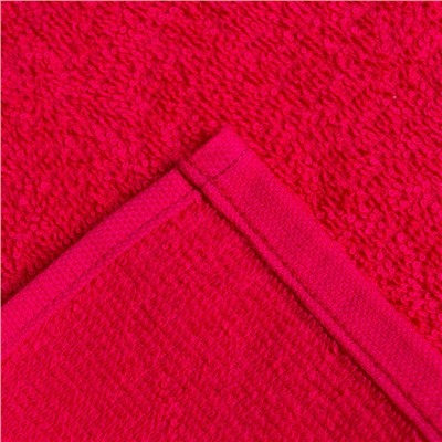 Салфетки махровые декоративные «Этель» Beautiful, 8 шт., 30×30 см, хлопок 100%, фуксия