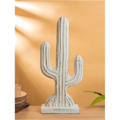 Сувенир «Кактус», 24×9×54 см, дерево, голубой