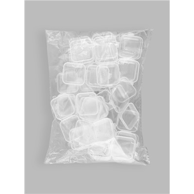 Бокс для хранения мелочей, 3.5×3.5×1.8 см, пластиковый, прозрачный