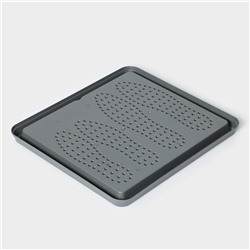 Лоток для обуви малый Darel plastic, 43.5×39 см, пластик, серый