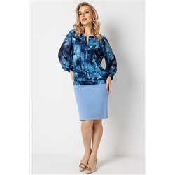 Блузка женская  3055/16/Голубой, синий