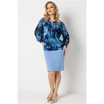 Блузка женская  3055/16/Голубой, синий