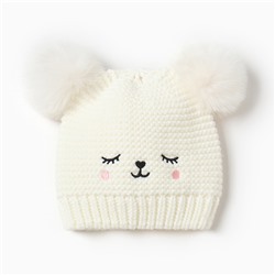 Шапка для малышей «Крошка Я», размер 48-50, белый